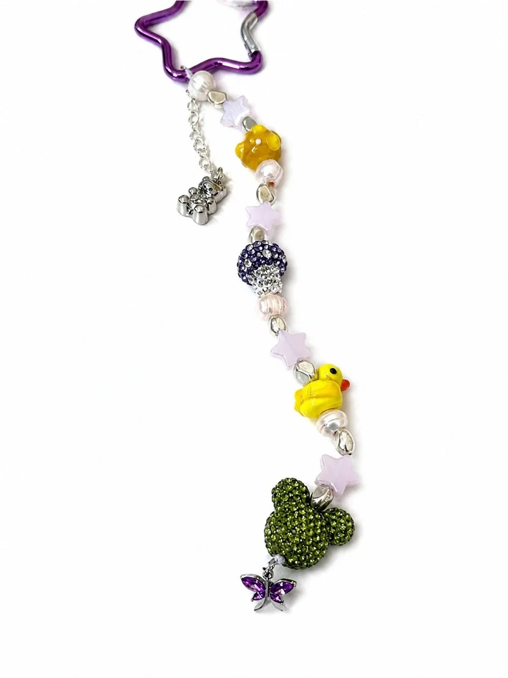 Star charm keychain- unisex